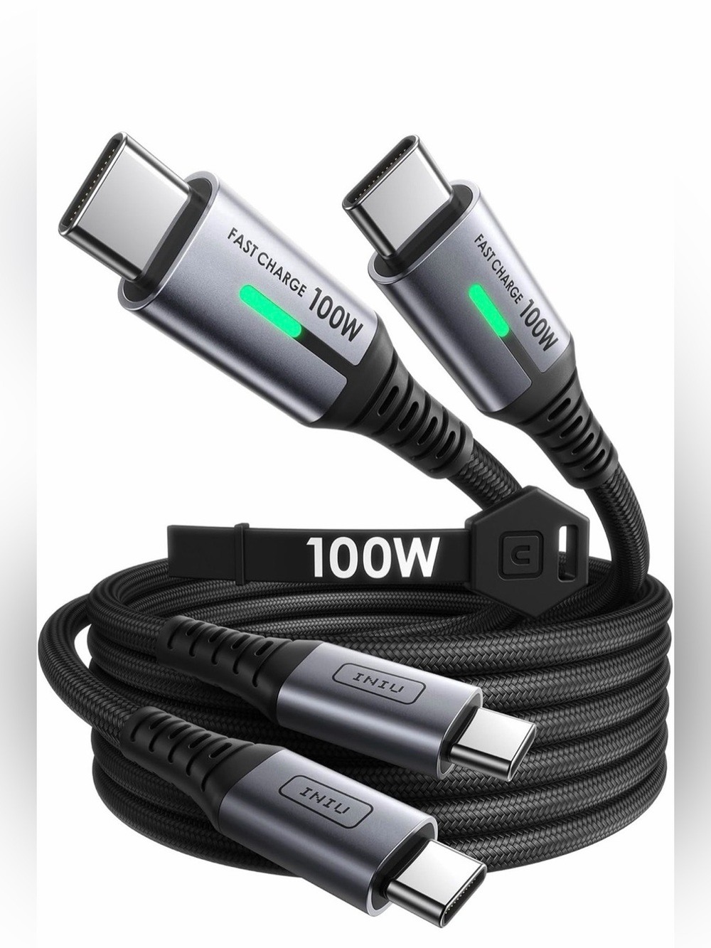 100W Fast Charge USB-C to USB-C Cable